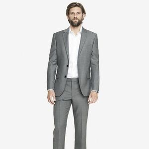 EXPRESS Classic Gray Producer Suit - Modern Fit